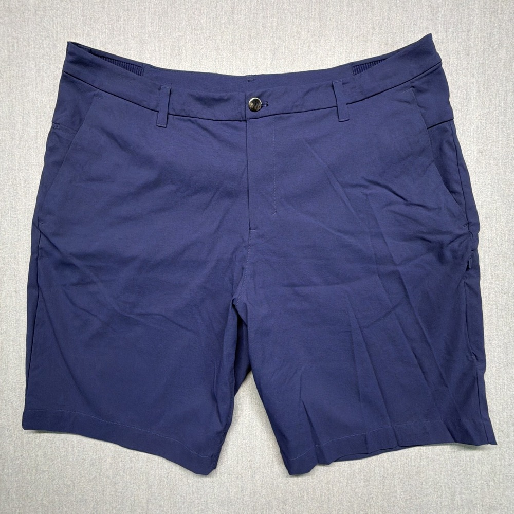 Lululemon Commission Short Relaxed 9" Size 38 Warpstreme Navy Blue Golf Active